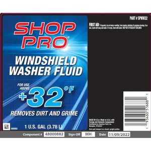 ShopPro / Summer Windshield Washer Fluid 1 Gallon - Image 2