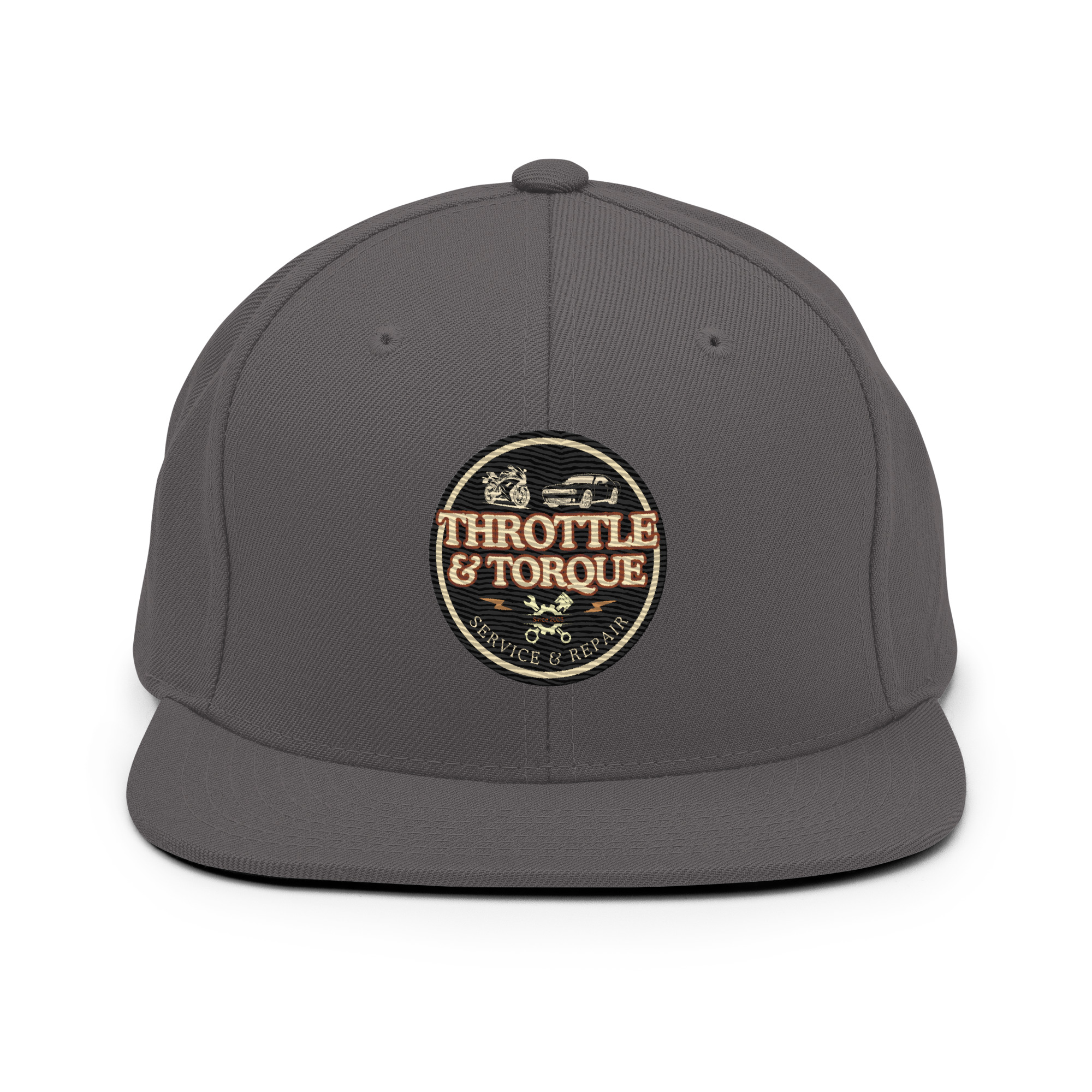 Throttle & Torque Classic Snapback Hat - Image 4