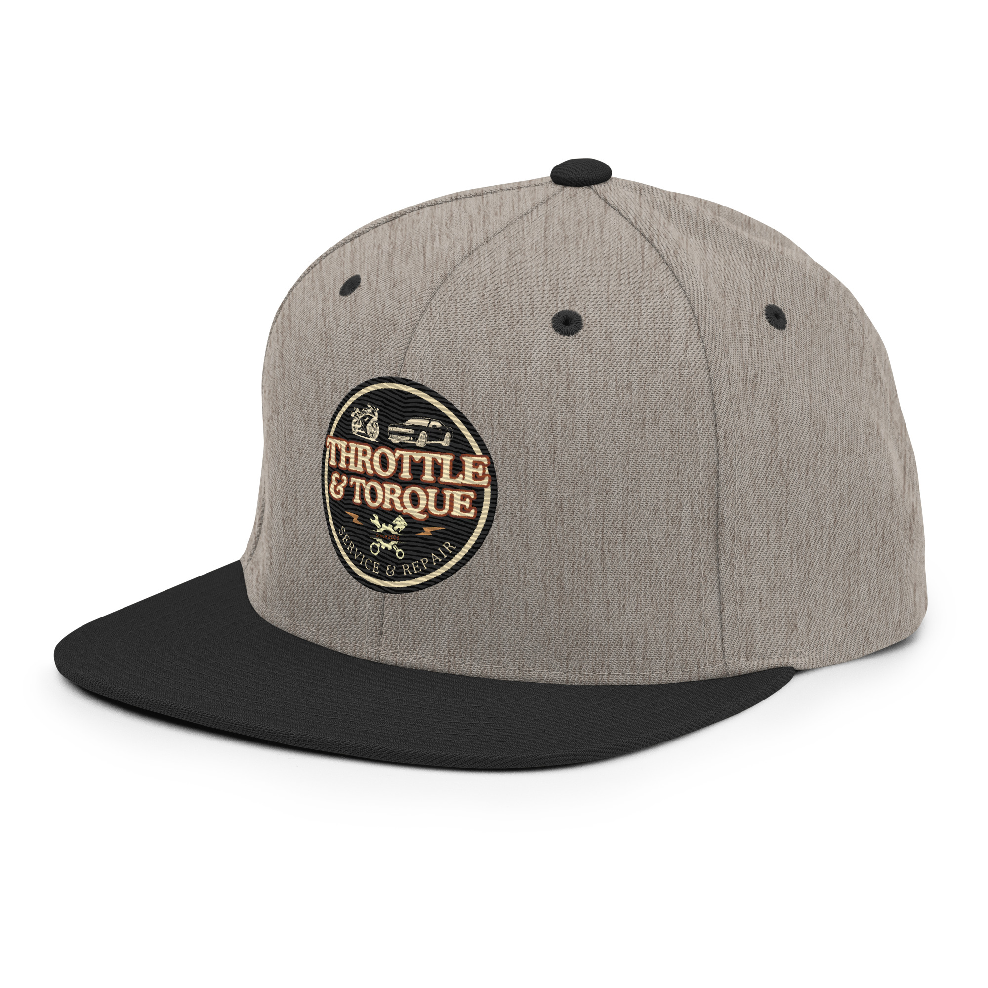 Throttle & Torque Classic Snapback Hat - Image 30