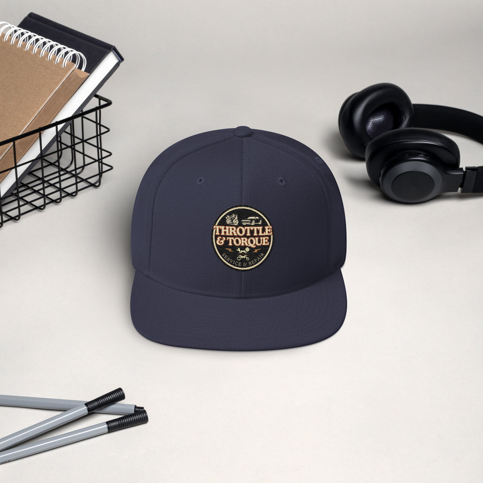 Throttle & Torque Classic Snapback Hat - Image 33