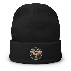 Throttle & Torque Embroidered Beanie - Image 1
