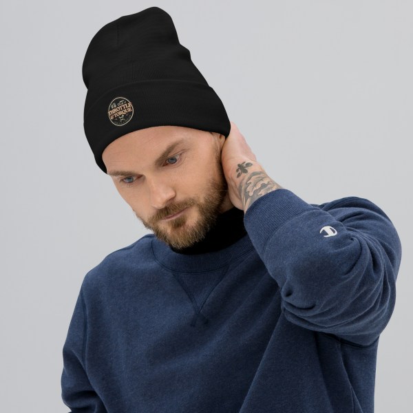 Throttle & Torque Embroidered Beanie