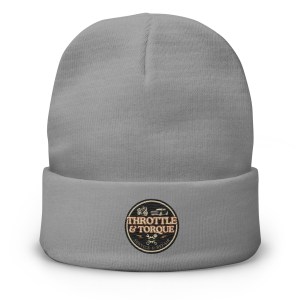 Throttle & Torque Embroidered Beanie - Image 4