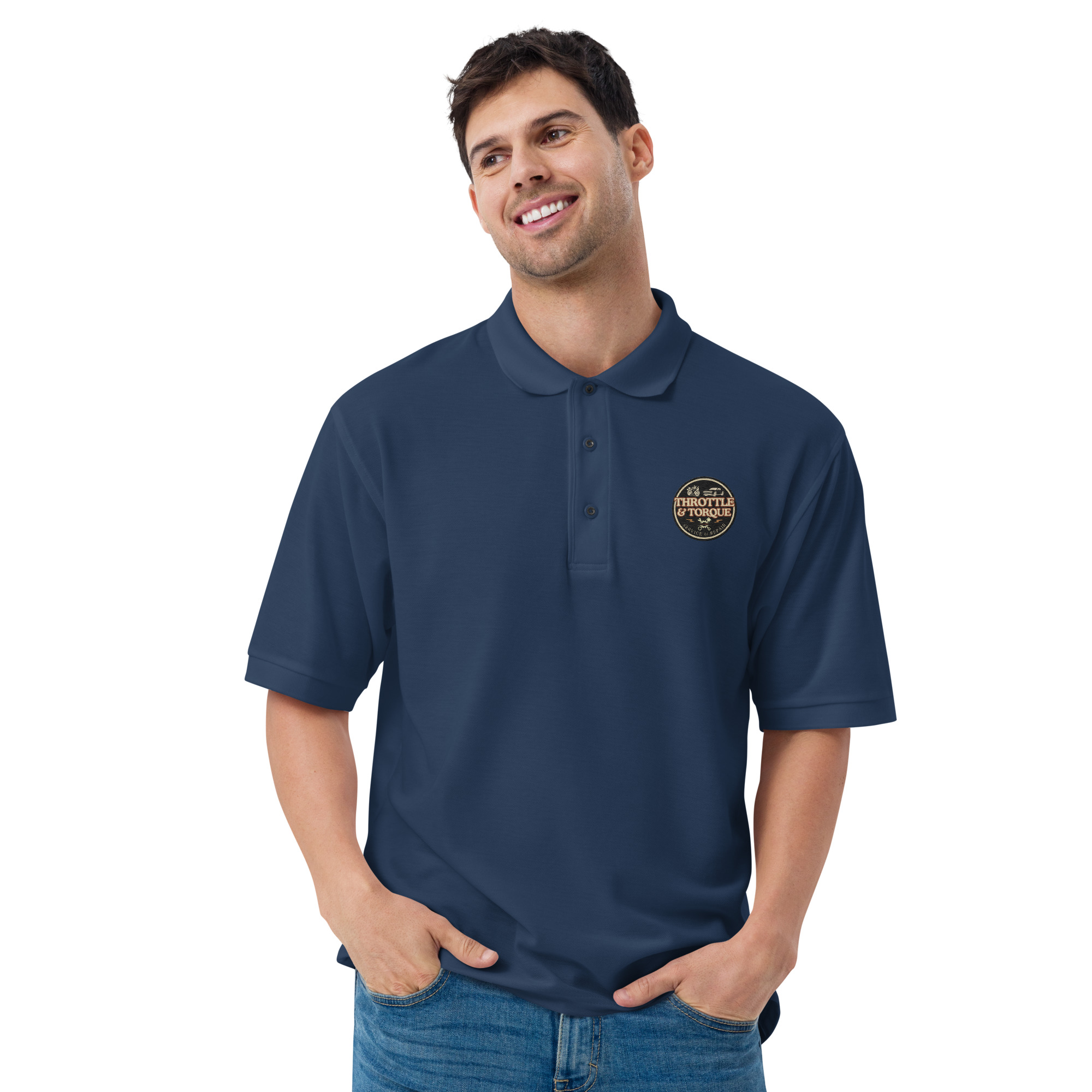 Throttle & Torque Premium Polo Shirt - Image 14
