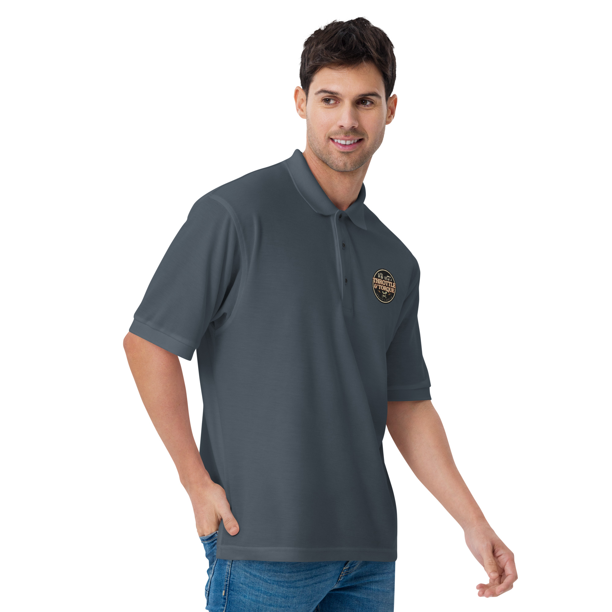 Throttle & Torque Premium Polo Shirt - Image 21