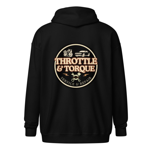 Throttle & Torque Zip-Up Hoodie