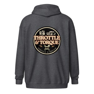 Throttle & Torque Zip-Up Hoodie - Image 4
