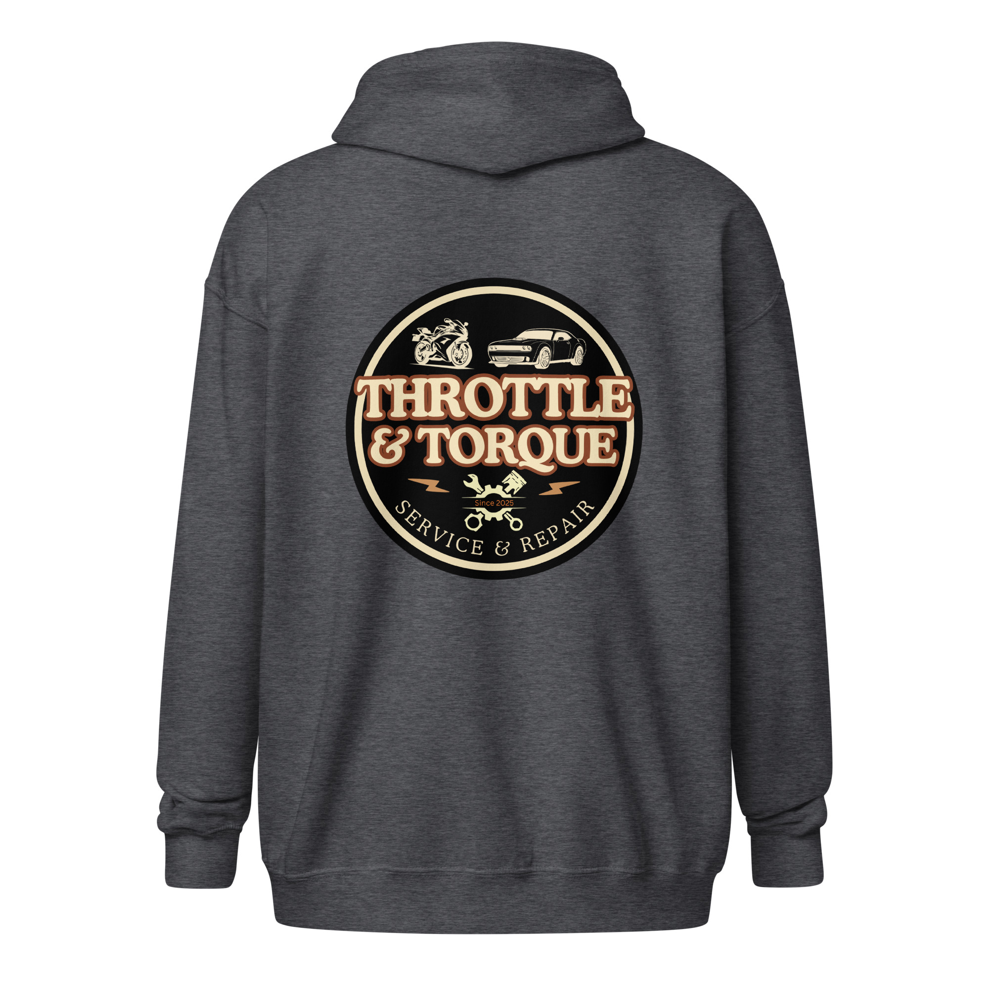 Throttle & Torque Zip-Up Hoodie - Image 4