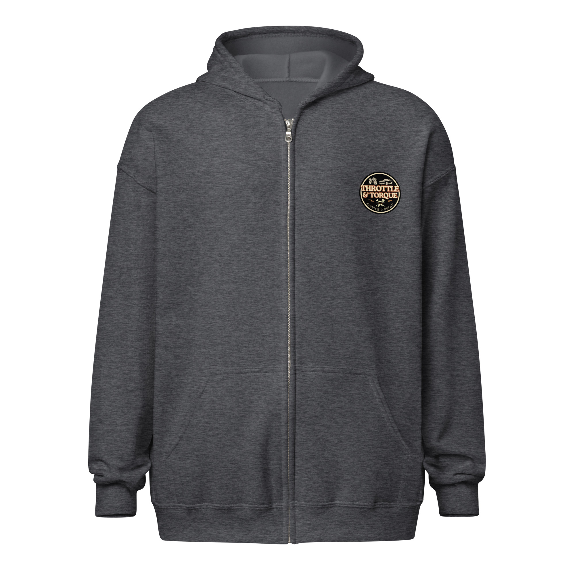 Throttle & Torque Zip-Up Hoodie - Image 9