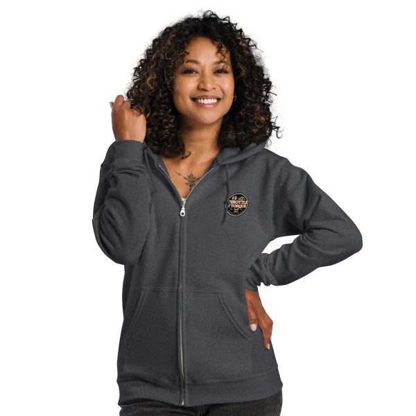 Throttle & Torque Zip-Up Hoodie