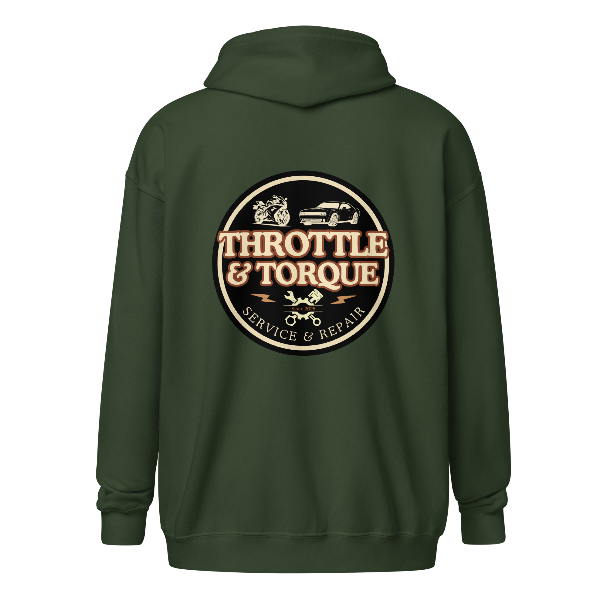 Throttle & Torque Zip-Up Hoodie - Image 3