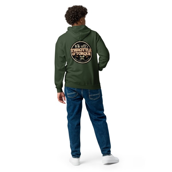 Throttle & Torque Zip-Up Hoodie