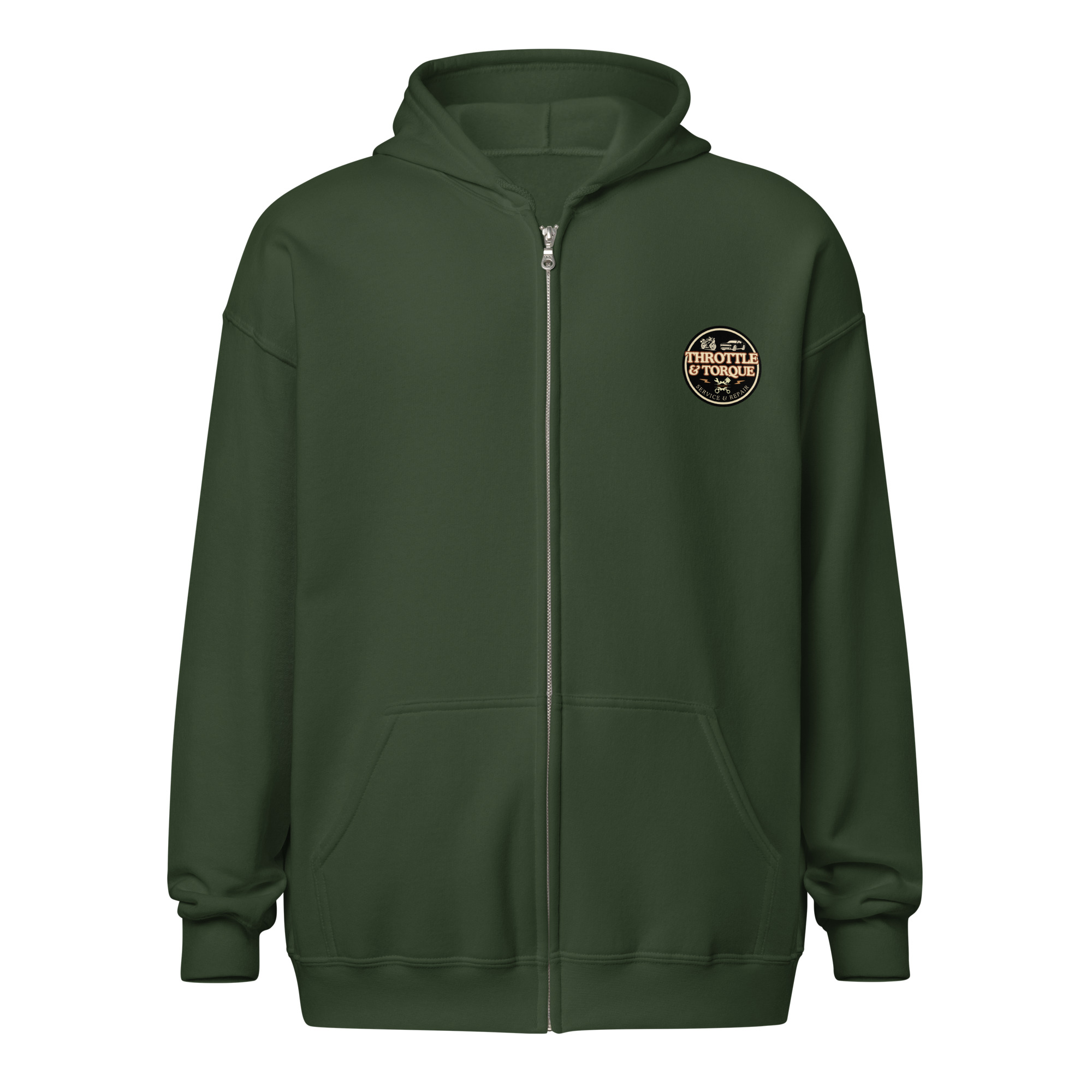 Throttle & Torque Zip-Up Hoodie - Image 8