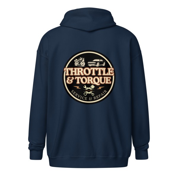 Throttle & Torque Zip-Up Hoodie