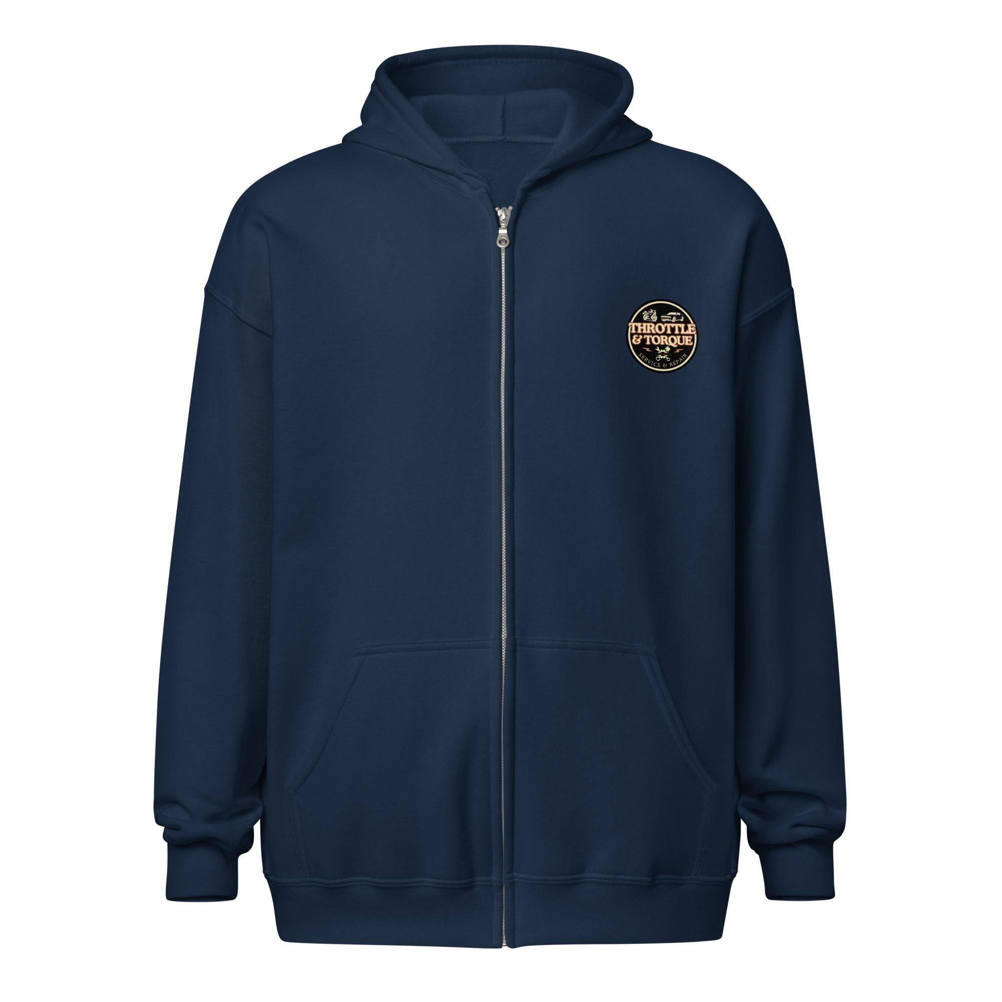 Throttle & Torque Zip-Up Hoodie - Image 7