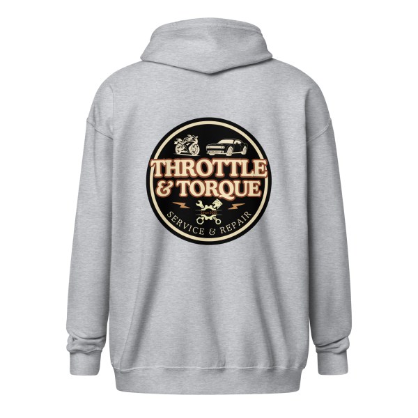 Throttle & Torque Zip-Up Hoodie