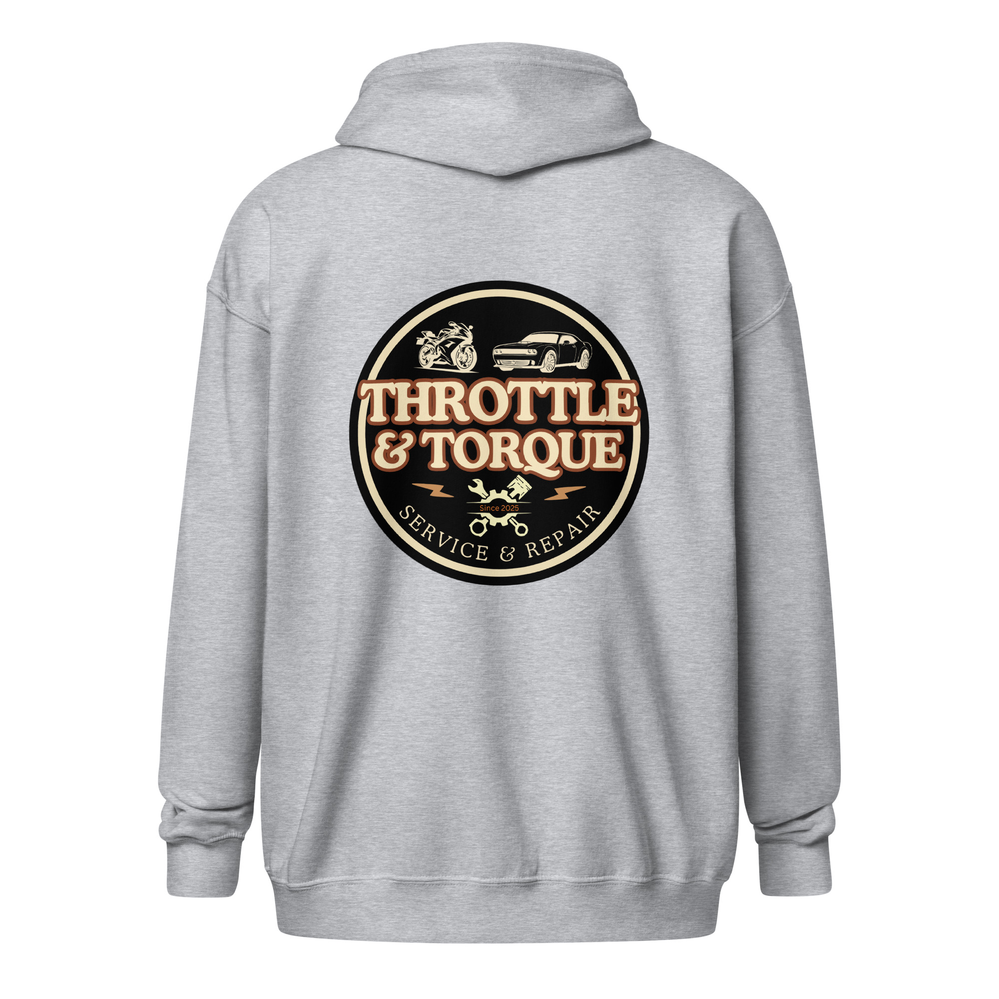 Throttle & Torque Zip-Up Hoodie - Image 5