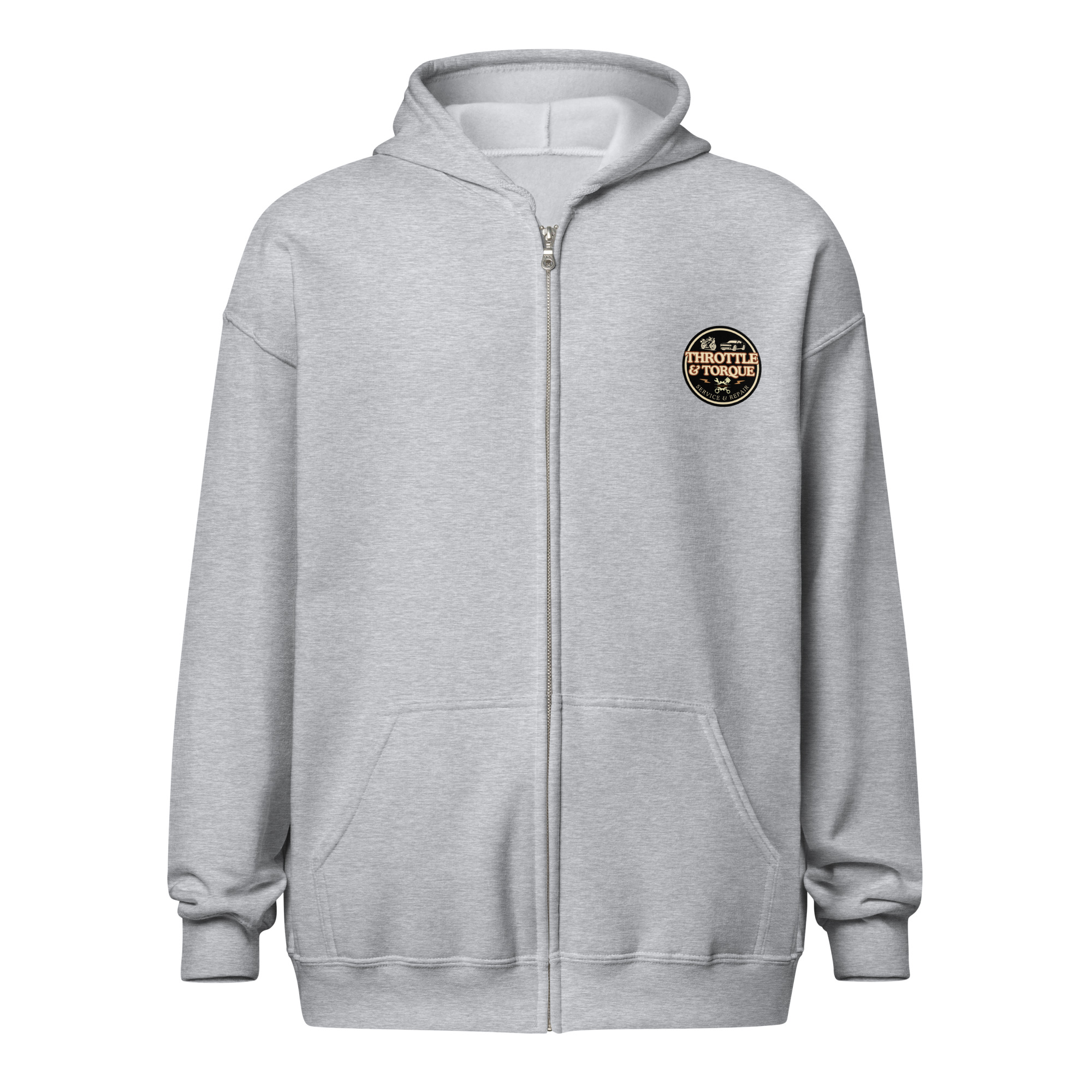 Throttle & Torque Zip-Up Hoodie - Image 10