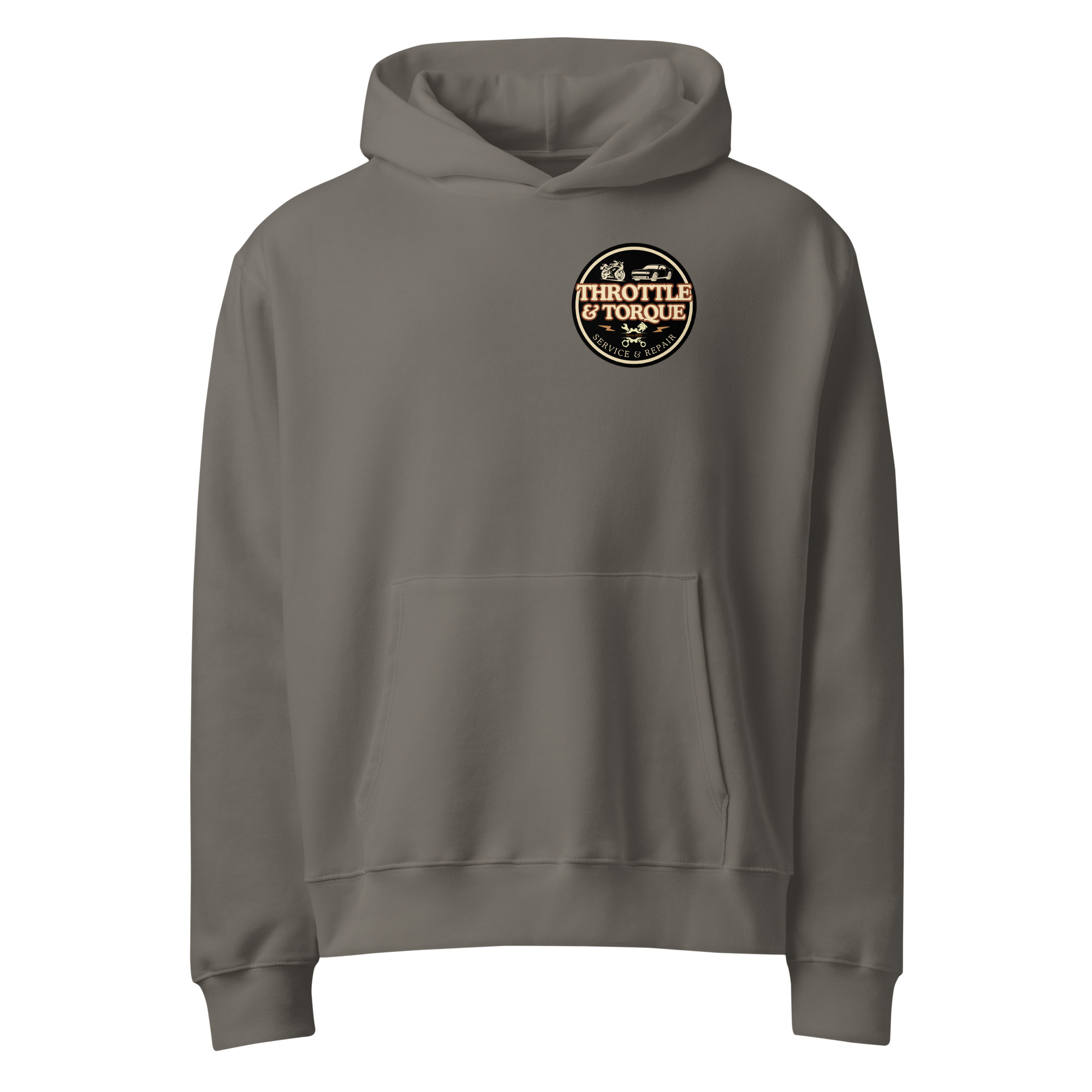 Throttle & Torque Oversized Heavyweight Hoodie - Image 6