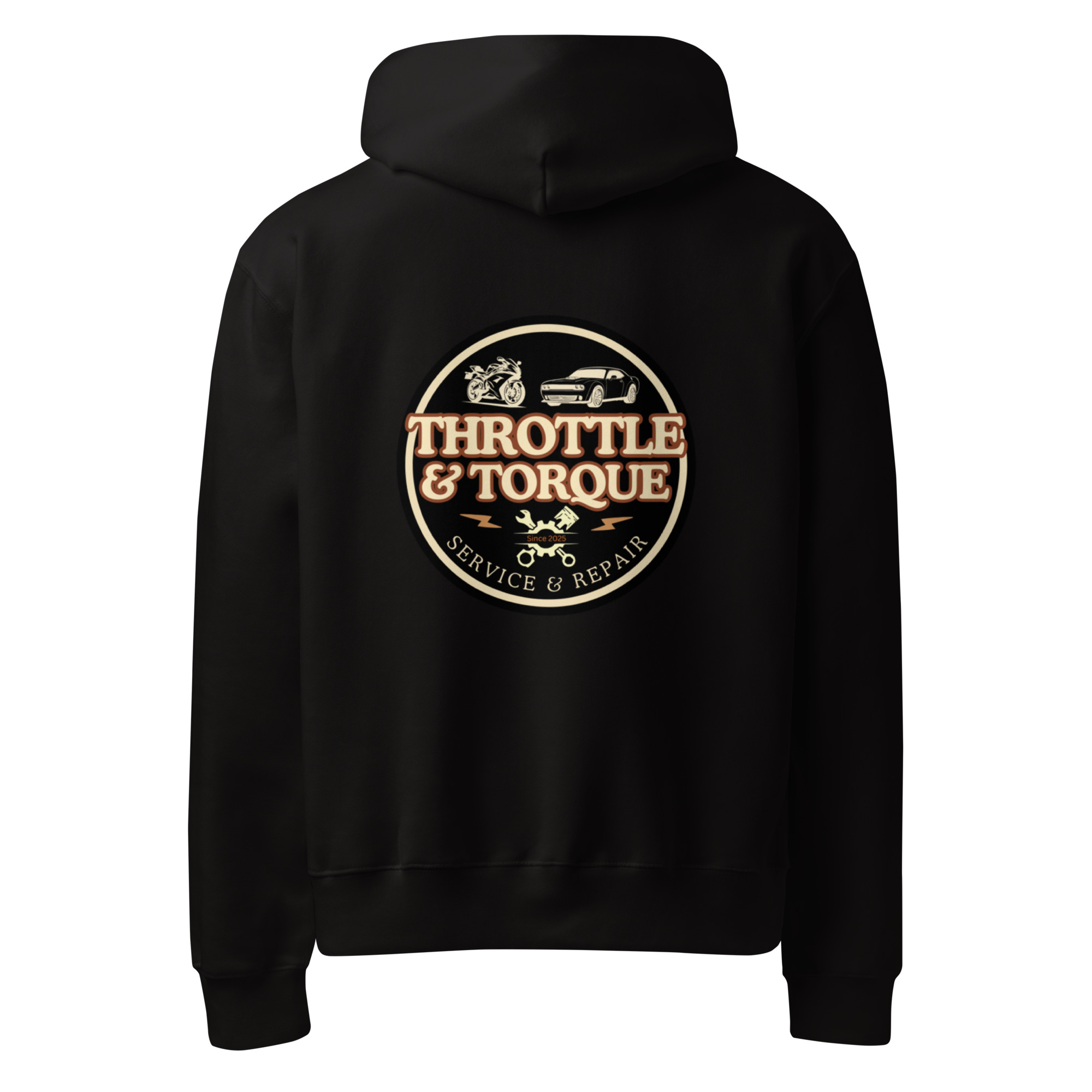 Throttle & Torque Oversized Hoodie - Image 1