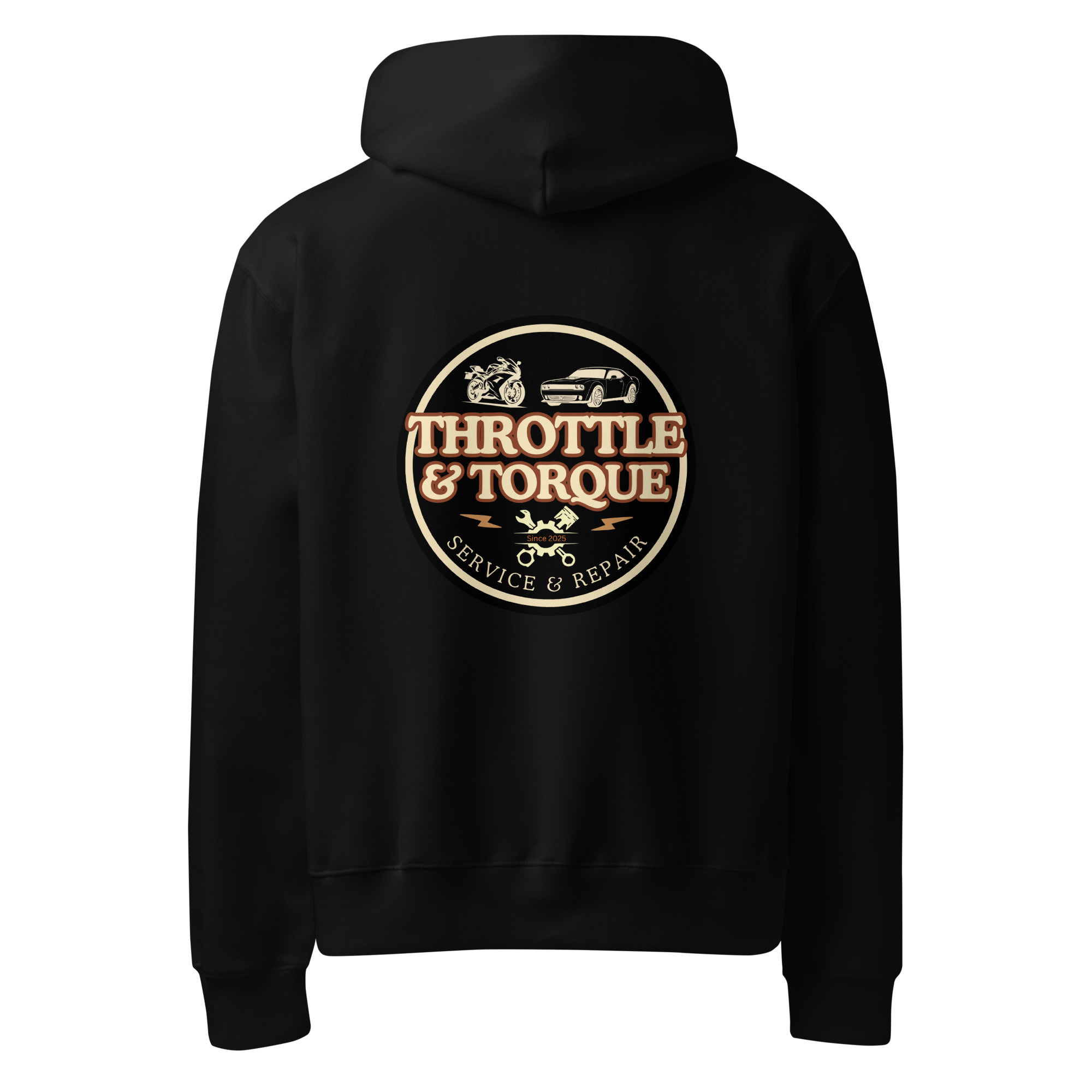 Throttle & Torque Oversized Heavyweight Hoodie - Image 8