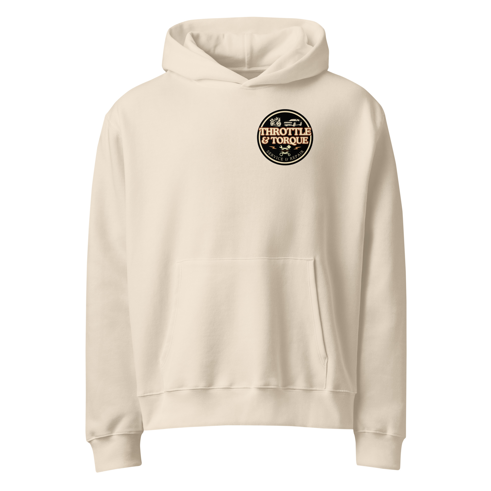 Throttle & Torque Oversized Heavyweight Hoodie - Image 7