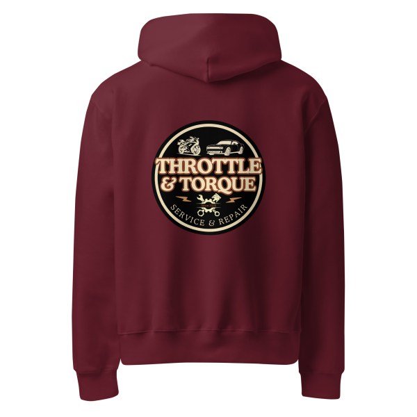 Throttle & Torque Oversized Heavyweight Hoodie