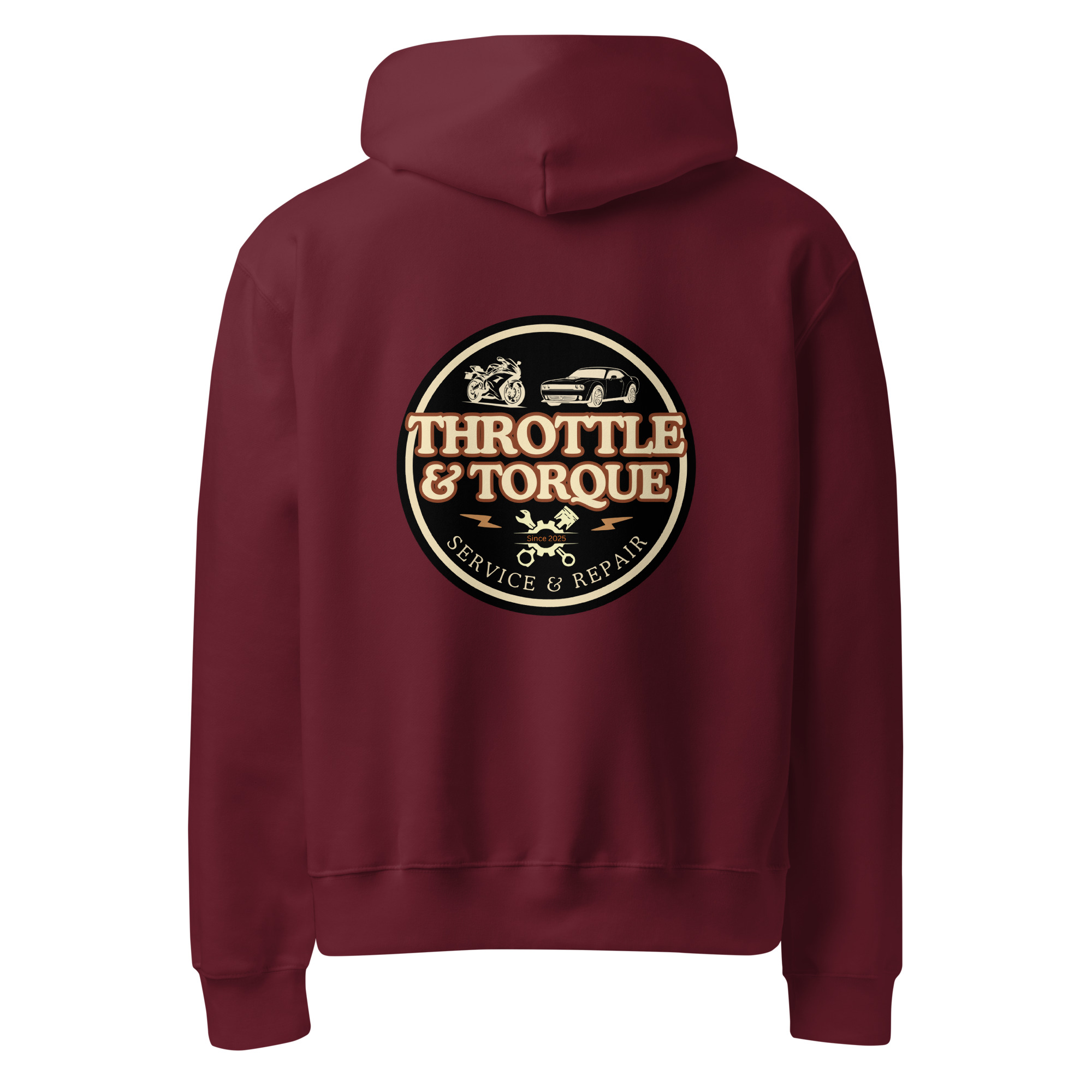 Throttle & Torque Oversized Heavyweight Hoodie - Image 11