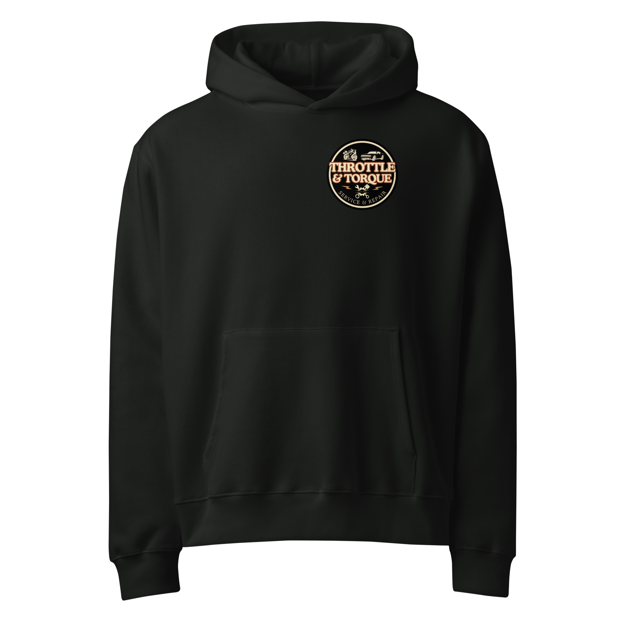 Throttle & Torque Oversized Heavyweight Hoodie - Image 2