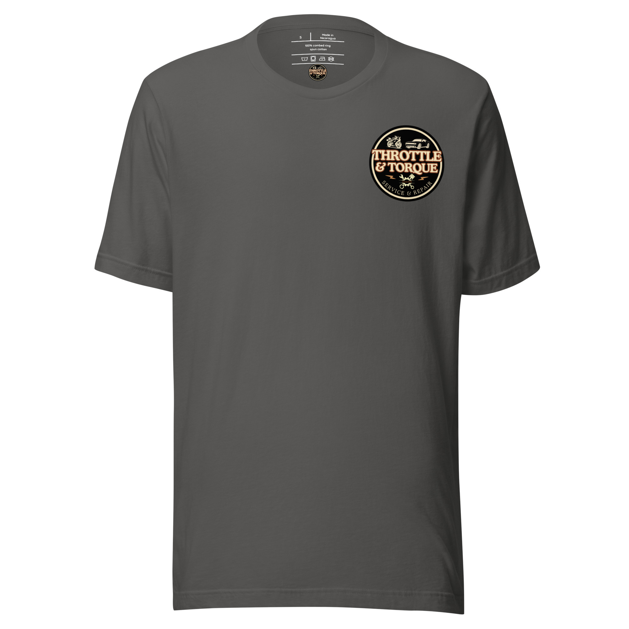 Throttle & Torque Classic Logo T-Shirt - Image 7